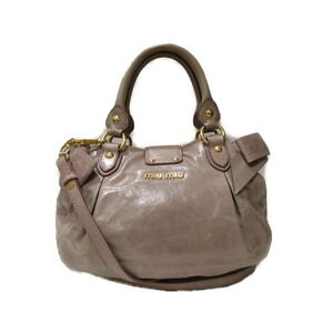 Miu Miu Leather Bag Pink Cowhide Handbag Shoulder